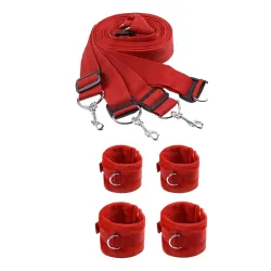 Generique Kit Bondage pour Lit Rouge